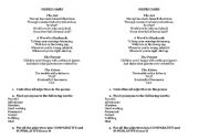 English Worksheet: Ogden Nash FUNNY POEMS