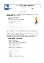 English Worksheet: Phrasal Verbs