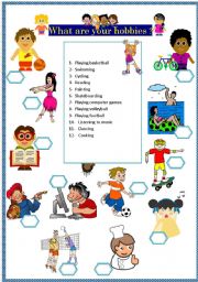 English Worksheet: Hobbies