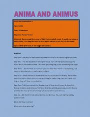 English worksheet: Speaking with Carl Jungs Anima & Animus