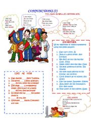 English Worksheet: Conjunctions (2)