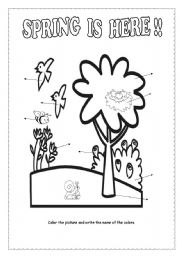 English Worksheet: Spring is Here!