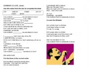 English Worksheet: somebody to love Listening activity