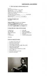 English Worksheet: John Mayer - Daughters