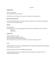 English Worksheet: Lab write up