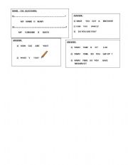 English worksheet: CARDS FOR ORAL ACTIVITIES