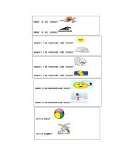 English Worksheet: CARDS FOR ORAL ACTIVITIES