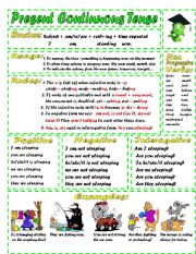 English Worksheet: Present Continuous Tense