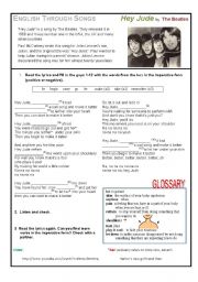 English Worksheet: English through songs 6