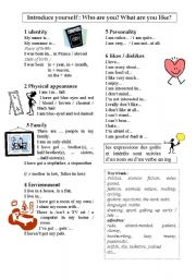 English Worksheet: introduce yourself