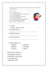 English Worksheet: PRESENT CONTINUOUS