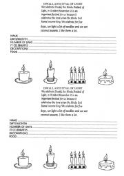 English Worksheet: DIWALI, A FESTIVAL OF LIGHT