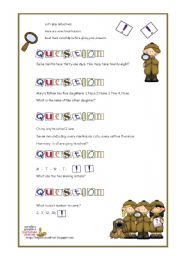 English Worksheet: Brainteasers