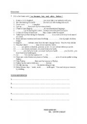 English Worksheet: Conjuctions