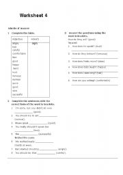 English Worksheet: Adverbs of  Manner