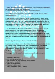 English Worksheet: London