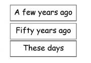 English Worksheet: Past, Present and Future