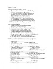 English Worksheet: Passive Voice Exercises