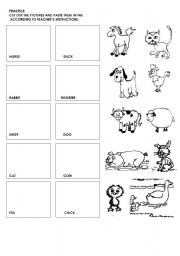 English Worksheet: farm animals