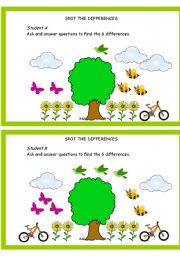English Worksheet: Spot the differences