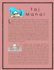 Wonder of the World Story series 2 ( Taj Mahal)
