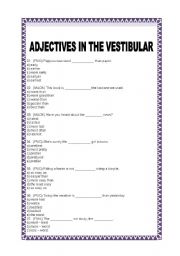 English worksheet: Adjectives