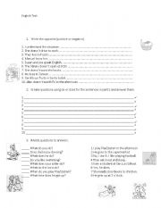 English worksheet: English Test