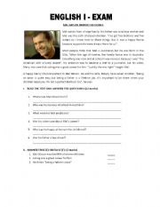 English Worksheet: mel gibson