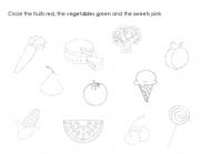 English Worksheet: Fruits