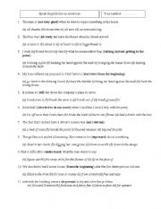 English worksheet: the man