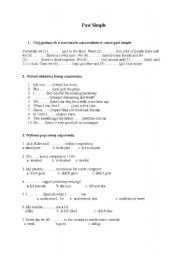 English Worksheet: Past Simple