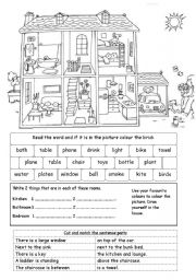 English Worksheet: Home