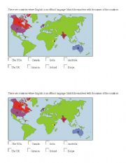 English worksheet: Countries and Nationalities