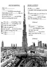 English Worksheet: Skyscraper - Demi Lovato  - Song Worksheet