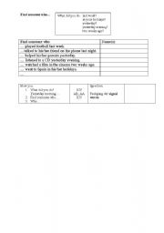 English Worksheet: find someone who...