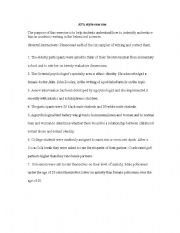 English Worksheet: APA Style