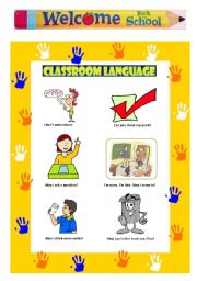 English Worksheet: Classroom Language