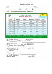 English Worksheet: Daily Routines