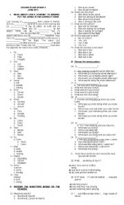 English Worksheet: past simple review