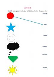 English Worksheet: colors