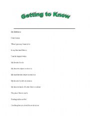 English worksheet: Interest Inventory