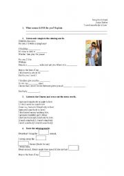 Song Worksheet I need somebody to love