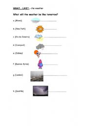 English worksheet: What... like? - The Weather