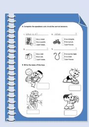 English Worksheet: Toys - Part 2