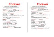 English worksheet: An English song to teach