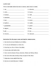 English worksheet: Grade 2 Language worksheet