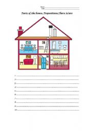 Parts of the house + Prepositions