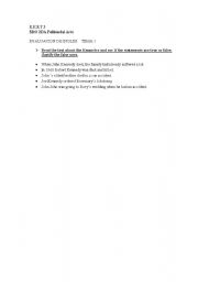 English worksheet:  test 