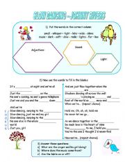 English worksheet: SLOW DANCING - Johnny Rivers with exercises and answer key
