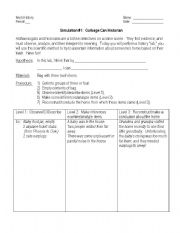 English Worksheet: Simulation: Garbage Can Historian